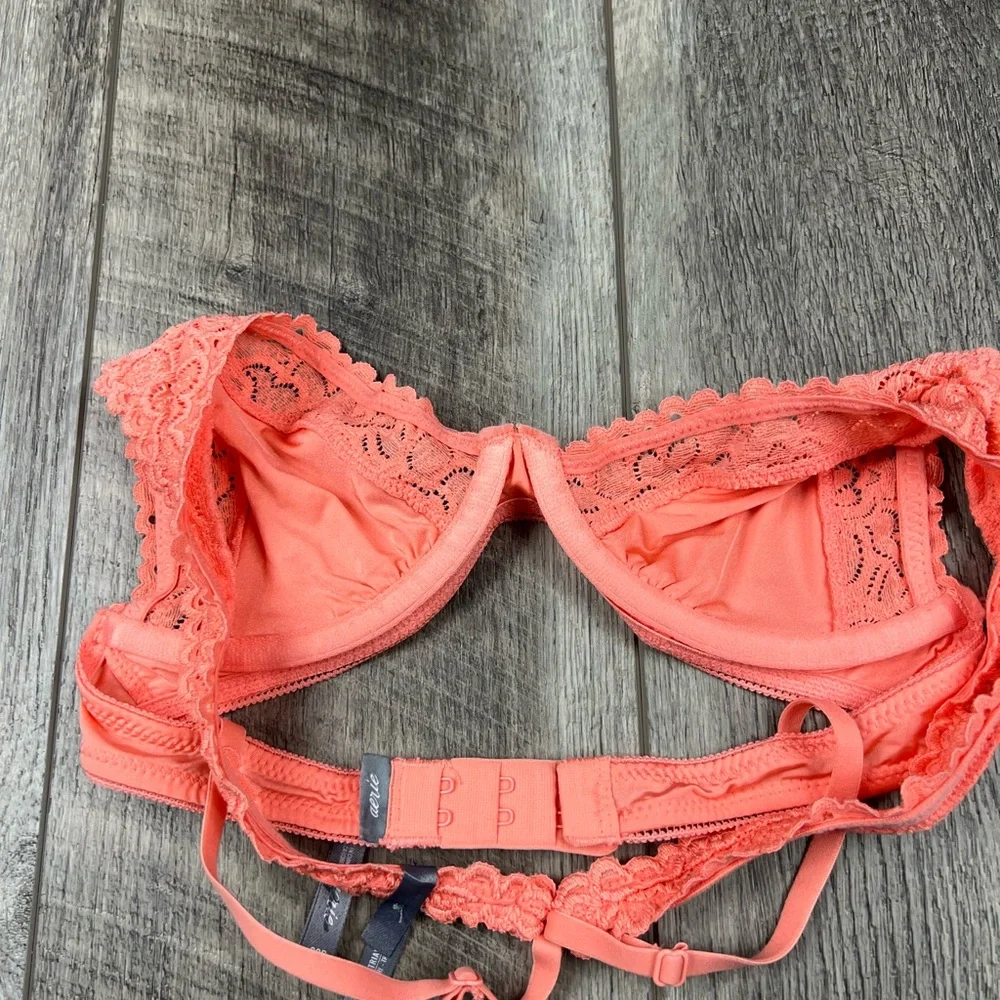 32B Aerie Peach‎ Lace Bralette
